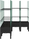 vidaXL - Plantenbak - met - latwerk - 160x120x142,5 - cm - polypropeen - zwart