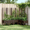 vidaXL - Plantenbak - met - latwerk - 160x120x142 - cm - polypropeen - bruin