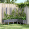 vidaXL - Plantenbak - met - latwerk - 160x120x142 - cm - polypropeen - grijs