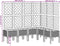 vidaXL - Plantenbak - met - latwerk - 160x120x142 - cm - polypropeen - zwart