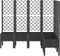 vidaXL - Plantenbak - met - latwerk - 160x120x142 - cm - polypropeen - zwart