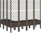 vidaXL - Plantenbak - met - latwerk - 160x120x142 - cm - polypropeen - bruin