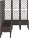 vidaXL - Plantenbak - met - latwerk - 160x120x142 - cm - polypropeen - bruin