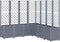 vidaXL - Plantenbak - met - latwerk - 160x160x140 - cm - polypropeen - grijs