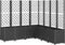 vidaXL - Plantenbak - met - latwerk - 160x160x140 - cm - polypropeen - zwart