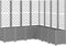 vidaXL - Plantenbak - met - latwerk - 160x160x140 - cm - polypropeen - lichtgrijs
