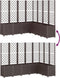 vidaXL - Plantenbak - met - latwerk - 160x160x140 - cm - polypropeen - bruin