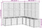 vidaXL - Plantenbak - met - latwerk - 160x160x140 - cm - polypropeen - lichtgrijs