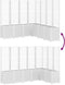 vidaXL - Plantenbak - met - latwerk - 160x160x140 - cm - polypropeen - wit