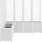 vidaXL - Plantenbak - met - latwerk - 160x160x140 - cm - polypropeen - wit