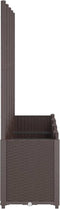 vidaXL - Plantenbak - met - latwerk - 160x40x140 - cm - polypropeen - bruin