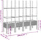 vidaXL - Plantenbak - met - latwerk - 160x40x142,5 - cm - polypropeen - zwart
