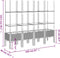 vidaXL - Plantenbak - met - latwerk - 160x40x142,5 - cm - polypropeen - lichtgrijs