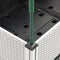 vidaXL - Plantenbak - met - latwerk - 160x40x142,5 - cm - polypropeen - wit