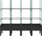 vidaXL - Plantenbak - met - latwerk - 160x40x142,5 - cm - polypropeen - zwart