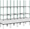 vidaXL - Plantenbak - met - latwerk - 160x40x142,5 - cm - polypropeen - wit
