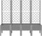 vidaXL - Plantenbak - met - latwerk - 160x40x142 - cm - polypropeen - lichtgrijs