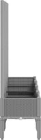 vidaXL - Plantenbak - met - latwerk - 160x40x142 - cm - polypropeen - lichtgrijs