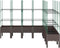 vidaXL - Plantenbak - met - latwerk - 200x160x142,5 - cm - polypropeen - bruin