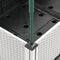 vidaXL - Plantenbak - met - latwerk - 200x160x142,5 - cm - polypropeen - wit