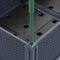 vidaXL - Plantenbak - met - latwerk - 200x160x142,5 - cm - polypropeen - grijs