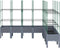 vidaXL - Plantenbak - met - latwerk - 200x160x142,5 - cm - polypropeen - grijs