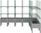 vidaXL - Plantenbak - met - latwerk - 200x160x142,5 - cm - polypropeen - lichtgrijs