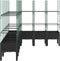 vidaXL - Plantenbak - met - latwerk - 200x160x142,5 - cm - polypropeen - zwart