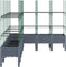 vidaXL - Plantenbak - met - latwerk - 200x160x142,5 - cm - polypropeen - grijs