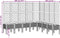 vidaXL - Plantenbak - met - latwerk - 200x160x142 - cm - polypropeen - grijs