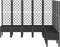 vidaXL - Plantenbak - met - latwerk - 200x160x142 - cm - polypropeen - zwart