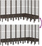 vidaXL - Plantenbak - met - latwerk - 200x160x142 - cm - polypropeen - bruin