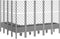 vidaXL - Plantenbak - met - latwerk - 200x160x142 - cm - polypropeen - lichtgrijs