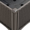 vidaXL - Plantenbak - met - latwerk - 200x160x142 - cm - polypropeen - bruin