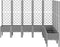 vidaXL - Plantenbak - met - latwerk - 200x160x142 - cm - polypropeen - lichtgrijs