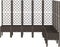 vidaXL - Plantenbak - met - latwerk - 200x160x142 - cm - polypropeen - bruin