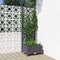 vidaXL - Plantenbak - met - latwerk - 40x40x121,5 - cm - polypropeen