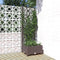 vidaXL - Plantenbak - met - latwerk - 40x40x121,5 - cm - polypropeen - bruin
