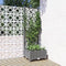 vidaXL - Plantenbak - met - latwerk - 40x40x121,5 - cm - polypropeen