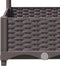 vidaXL - Plantenbak - met - latwerk - 40x40x121,5 - cm - polypropeen - bruin