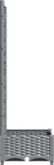 vidaXL - Plantenbak - met - latwerk - 40x40x121,5 - cm - polypropeen