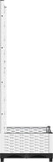 vidaXL - Plantenbak - met - latwerk - 40x40x121,5 - cm - polypropeen