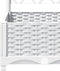 vidaXL - Plantenbak - met - latwerk - 40x40x121,5 - cm - polypropeen
