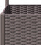vidaXL - Plantenbak - met - latwerk - 40x40x136 - cm - polypropeen - bruin