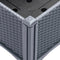 vidaXL - Plantenbak - met - latwerk - 40x40x142 - cm - polypropeen - grijs