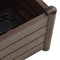 vidaXL - Plantenbak - met - latwerk - 43x43x142 - cm - PP - mokka