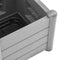 vidaXL - Plantenbak - met - latwerk - 43x43x142 - cm - PP - steengrijs