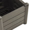 vidaXL - Plantenbak - met - latwerk - 43x43x142 - cm - PP - antracietkleurig