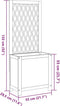 vidaXL - Plantenbak - met - latwerk - 55x29,5x132 - cm - massief - acaciahout