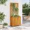 vidaXL - Plantenbak - met - latwerk - 55x29,5x132 - cm - massief - acaciahout